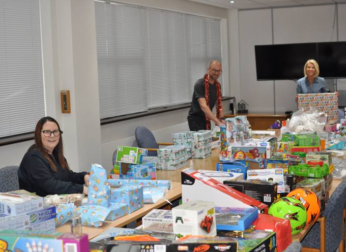 Housebuilder donates almost 200 presents to children without a home for Christmas